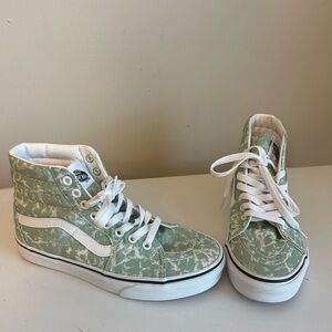 Vans Washes Sk8-Hi Shoes Unisex Adult Celadon Green High-Top W6.5 M5.0 NWOT